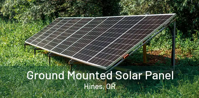 Ground Mounted Solar Panel Hines, OR