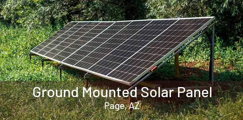 Ground Mounted Solar Panel Page, AZ