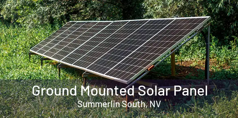 Ground Mounted Solar Panel Summerlin South, NV