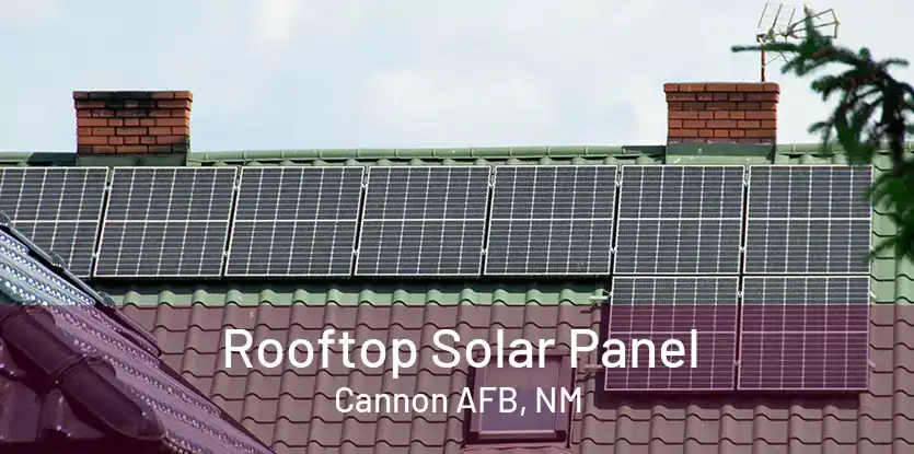Rooftop Solar Panel Cannon AFB, NM