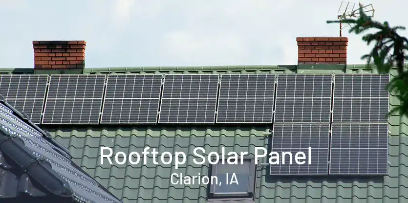 Rooftop Solar Panel Clarion, IA