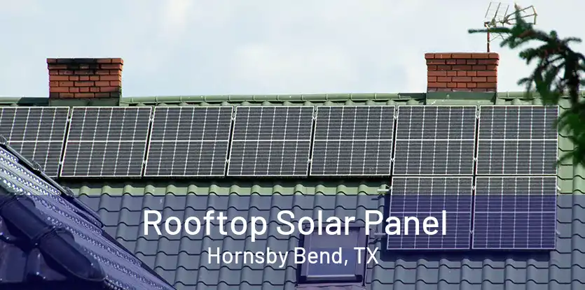 Rooftop Solar Panel Hornsby Bend, TX
