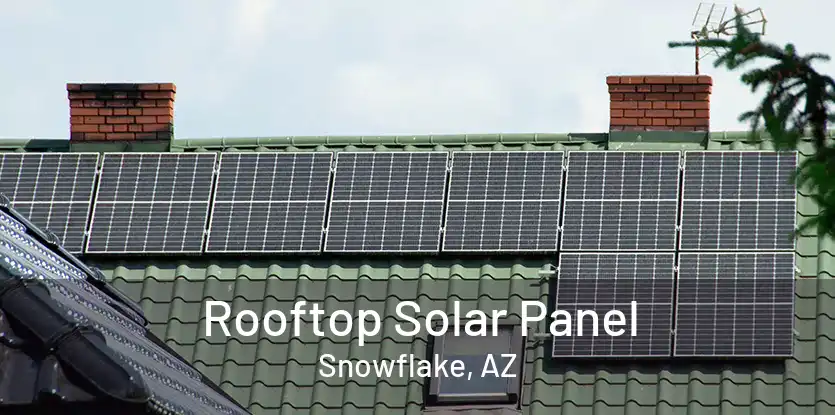 Rooftop Solar Panel Snowflake, AZ