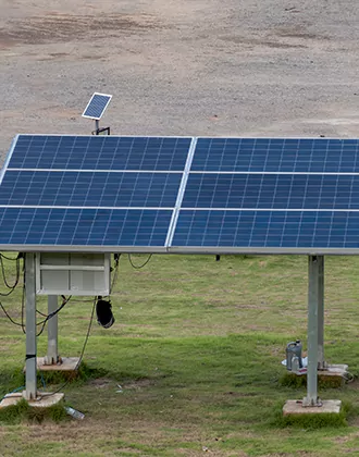 Adjustable Solar Ground Mount in Louisburg, KS