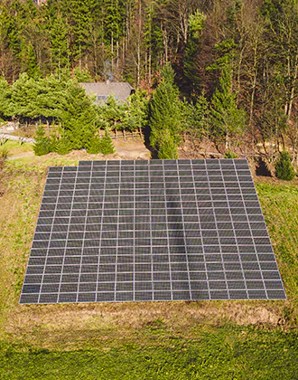 Ground Mounted Solar Array in Cushing, OK